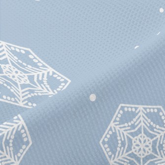 Octagonal Snowflake Pattern Piqué