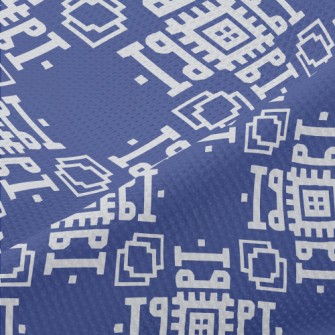 Geometric Mosaic Pattern Piqué