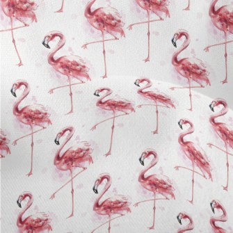 Watercolor Flamingo Lightweight Performance Linen