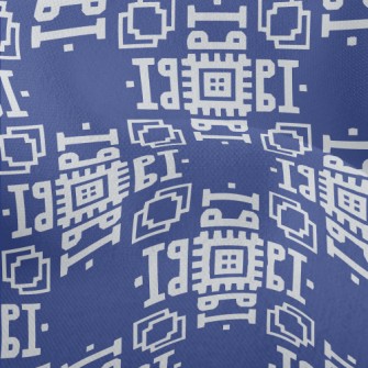 Geometric Mosaic Pattern Lightweight Performance Linen