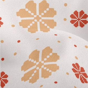 Hand Painted Flowers Lightweight Performance Linen