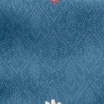 Flower Decorative Pattern Jersey Backed Fleece