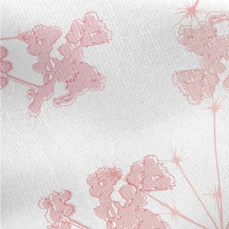 Flying Dandelion Seeds Jersey Backed Fleece