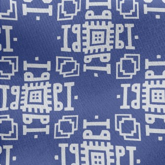 Geometric Mosaic Pattern Jersey Backed Fleece