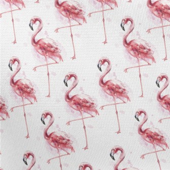 Watercolor Flamingo Pongee