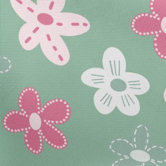 Graffiti Cute Flowers Pongee