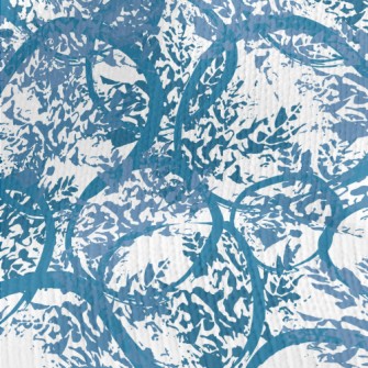Blue Watercolor Doodle Stretch Jersey