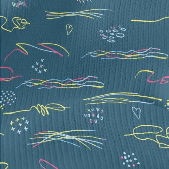 Color Line Graffiti Stretch Jersey