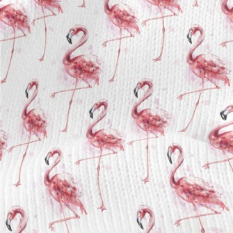 Watercolor Flamingo Stretch Jersey