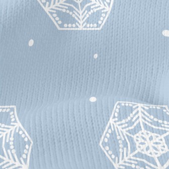 Octagonal Snowflake Pattern Stretch Jersey