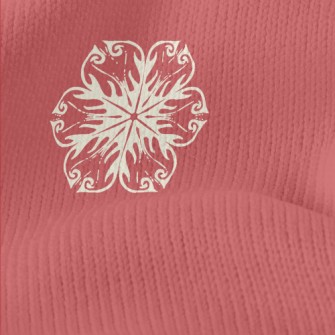 Creative Retro Snowflakes Stretch Jersey