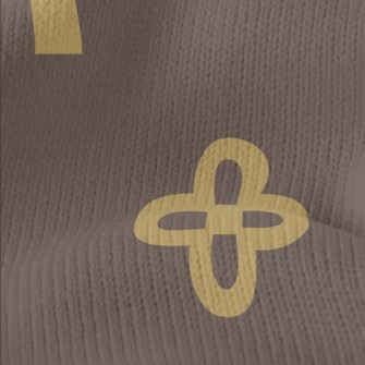 Simple Geometric Flowers Stretch Jersey