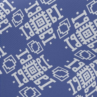 Geometric Mosaic Pattern Midweight Cotton Poplin