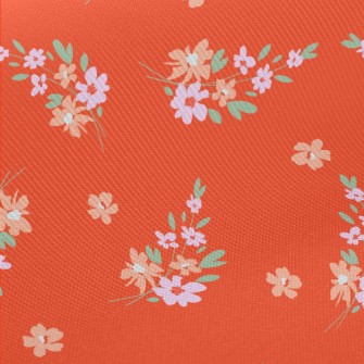 Cute Colorful Flowers Midweight Cotton Poplin