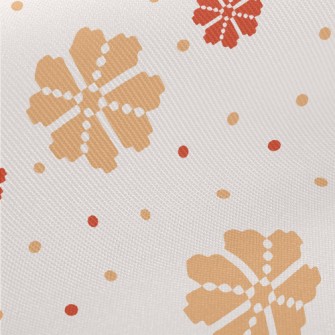 Hand Painted Flowers Midweight Cotton Poplin