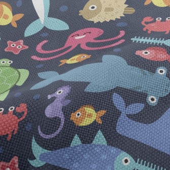 Funny Big-eyed Sea Animals Performance Linen