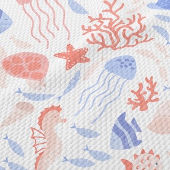 Gentle Octopus Seahorse Starfi Birdseye Piqué