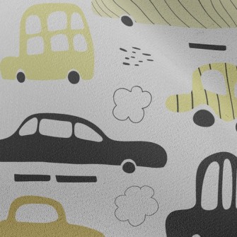 Simple Color Block Car Chiffon
