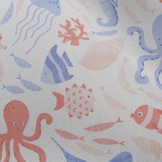 Gentle Octopus Seahorse Starfi Chiffon