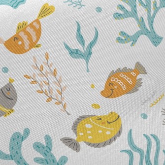 Leisurely Little Fish On The B Twill