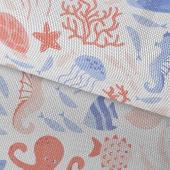 Gentle Octopus Seahorse Starfi Waterproof Oxford