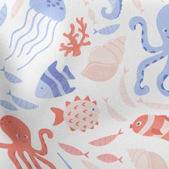 Gentle Octopus Seahorse Starfi Stretch Ponte