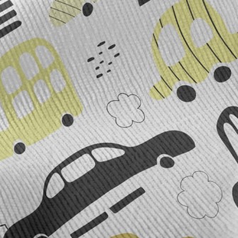 Simple Color Block Car Standard Corduroy
