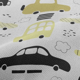 Simple Color Block Car Performance Linen