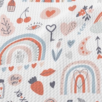 Fairy Forest Flowers And Plant Birdseye Piqué