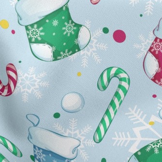 Colorful Snowflake Christmas S Stretch Ponte