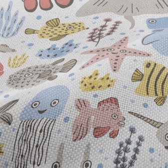Surprised And Funny Sea Creatu Performance Linen