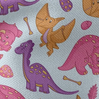 Pterodactyl Triceratops Brachi Waterproof Canvas