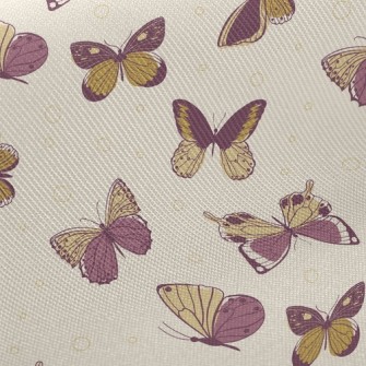 Elegant Bicolor Butterfly Twill