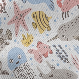 Surprised And Funny Sea Creatu Standard Corduroy