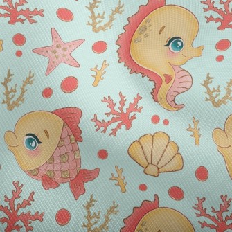 Scale Fish And Seahorse Dobby