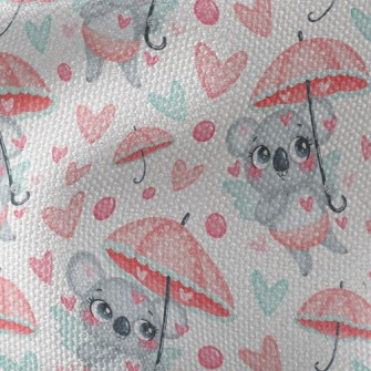 Love Umbrella And Koala Waterproof Canvas