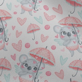 Love Umbrella And Koala Chiffon