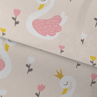 Flowers Beautiful Swan Princes Waterproof Oxford