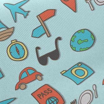 Travel Around The World By Sea Twill