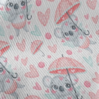 Love Umbrella And Koala Standard Corduroy
