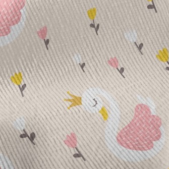 Flowers Beautiful Swan Princes Standard Corduroy