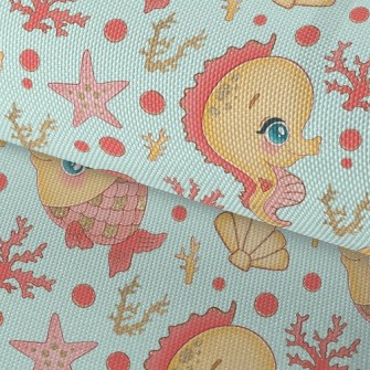 Scale Fish And Seahorse Waterproof Oxford