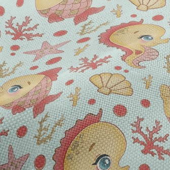Scale Fish And Seahorse Performance Linen