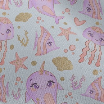 Mysterious Sea Creatures Chiffon