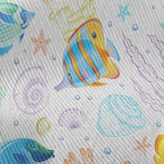 Bright Fish And Coral Standard Corduroy