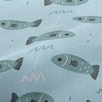 Deep Sea Swimming Fish Performance Linen