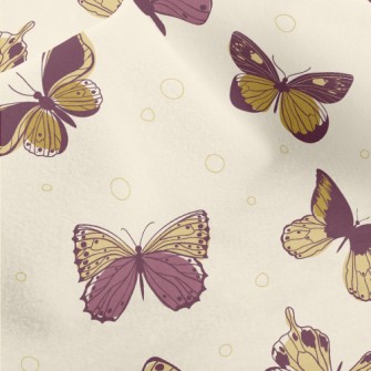 Elegant Bicolor Butterfly Micro Fleece
