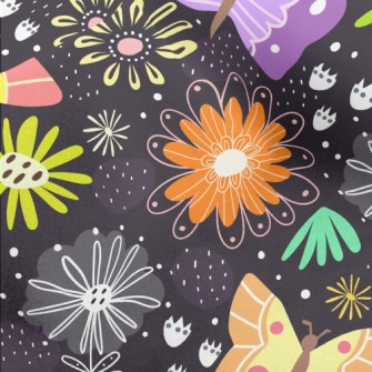 Butterflies Flying In The Flow Micro Fleece