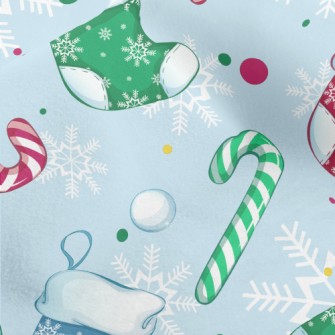 Colorful Snowflake Christmas S Micro Fleece