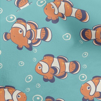 Cute Clownfish Family Micro Fleece